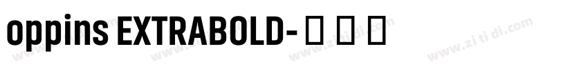 oppins EXTRABOLD字体转换